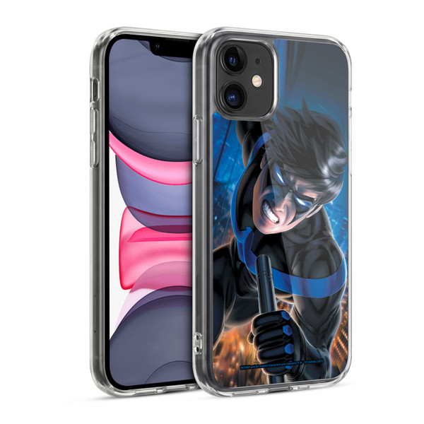 Batman DC Comics Nightwing Blue Logo Suit #60 2019 Soft Gel Case for Apple iPhone 11