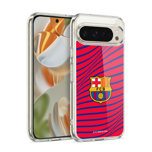 FC Barcelona Graphics Texture Soft Gel Case for Google Pixel 9 / Pixel 9 Pro