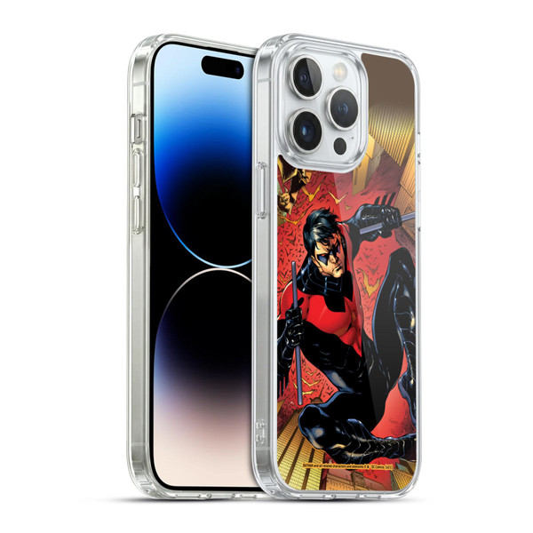 Batman DC Comics Nightwing Red Logo Suit #1 2011 Soft Gel Case for Apple iPhone 14 Pro Max & MagSafe
