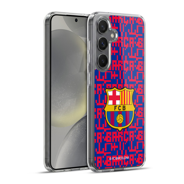 FC Barcelona Graphics Pattern Soft Gel Case for Samsung Galaxy S24+ 5G & MagSafe