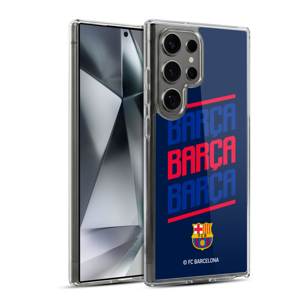 FC Barcelona Graphics Barca Type Soft Gel Case for Samsung Galaxy S24 Ultra 5G & MagSafe