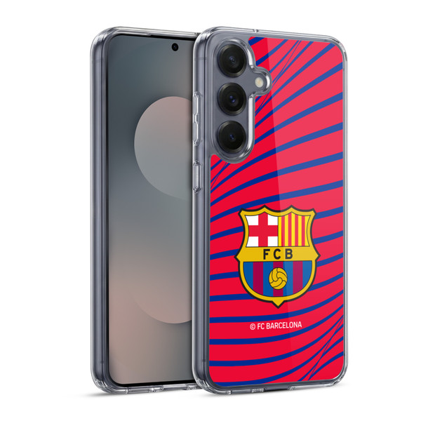 FC Barcelona Graphics Texture Soft Gel Case for Samsung Galaxy S25 & MagSafe