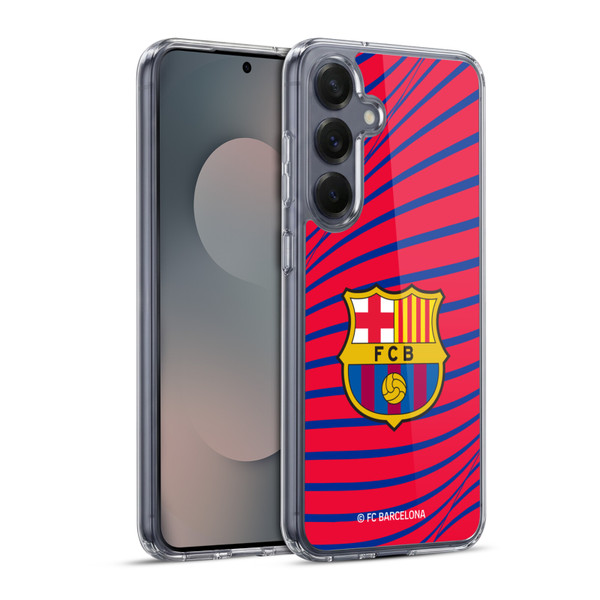 FC Barcelona Graphics Texture Soft Gel Case for Samsung Galaxy S25+ & MagSafe