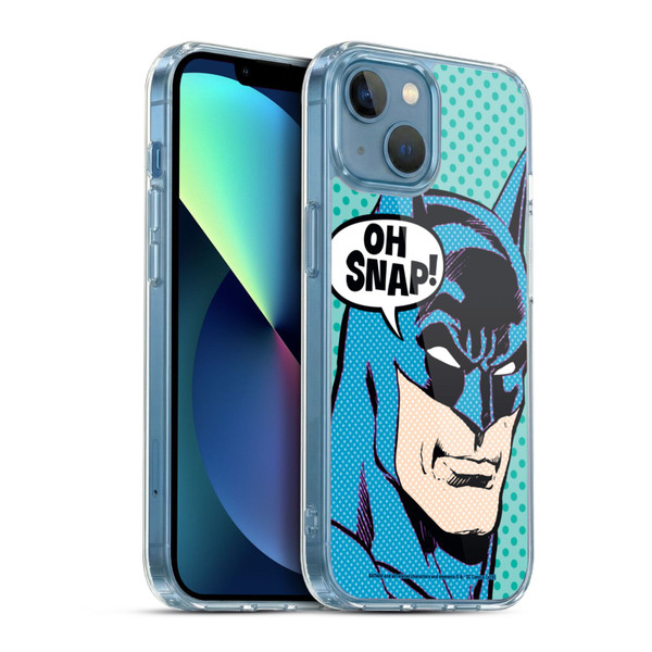 Batman DC Comics Vintage Fashion Pop Art Soft Gel Case for Apple iPhone 13 Mini & MagSafe