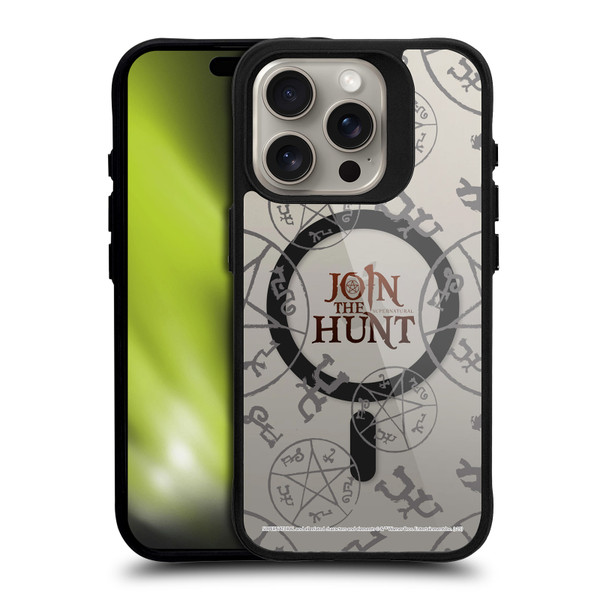 Supernatural Character Art Join The Hunt BLACK SHOCKPROOF BUMPER CASE COMPATIBLE WITH Apple iPhone 15 Pro & MAGSAFE