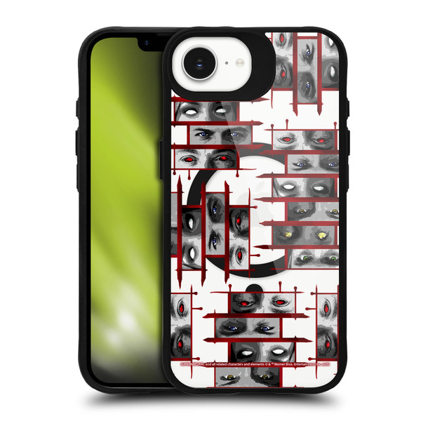 Supernatural Character Art Shadow Hunters BLACK SHOCKPROOF BUMPER CASE COMPATIBLE WITH Apple iPhone 16e / Apple iPhone 17e & MAGSAFE