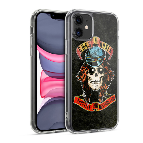 Guns N' Roses Vintage Rose Soft Gel Case for Apple iPhone 11