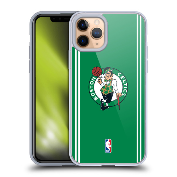 NBA Boston Celtics Logo Green Design Soft Gel Case for Apple iPhone 11 Pro & MagSafe