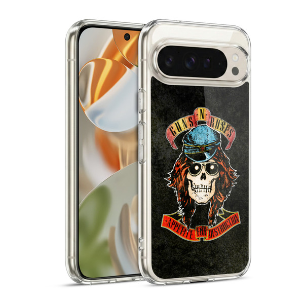 Guns N' Roses Vintage Rose Soft Gel Case for Google Pixel 9 / Pixel 9 Pro