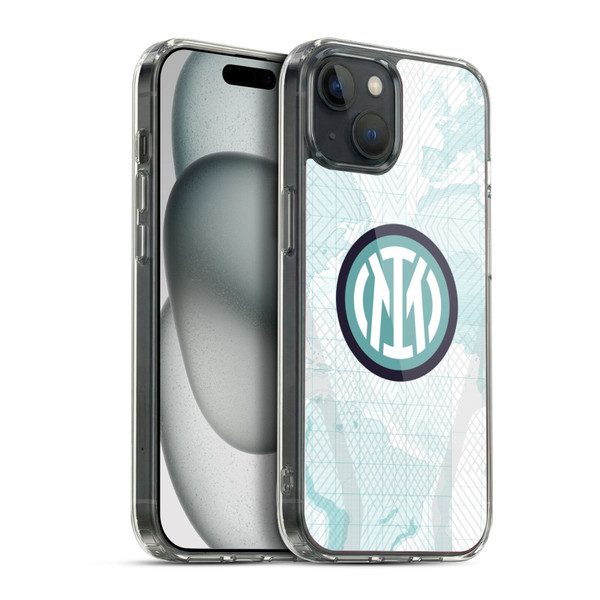 Fc Internazionale Milano 2022/23 Crest Kit Away Soft Gel Case for Apple iPhone 15 Plus & MagSafe