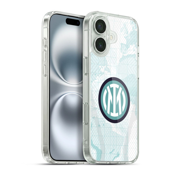 Fc Internazionale Milano 2022/23 Crest Kit Away Soft Gel Case for Apple iPhone 16 Plus & MagSafe