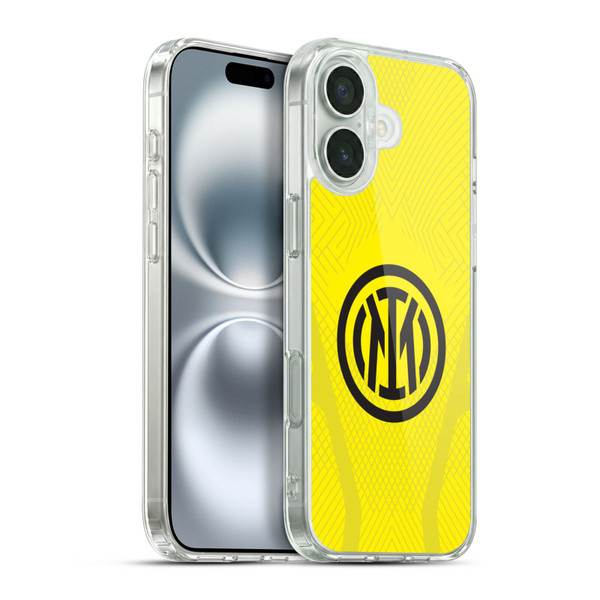 Fc Internazionale Milano 2022/23 Crest Kit Third Soft Gel Case for Apple iPhone 16 Plus & MagSafe