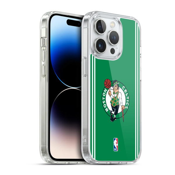NBA Boston Celtics Logo Green Design Soft Gel Case for Apple iPhone 13 Pro & MagSafe