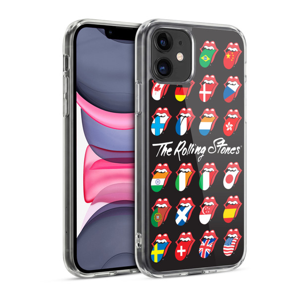 The Rolling Stones Licks Collection Flag Poster Soft Gel Case for Apple iPhone 11