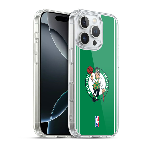 NBA Boston Celtics Logo Green Design Soft Gel Case for Apple iPhone 16 Pro & MagSafe