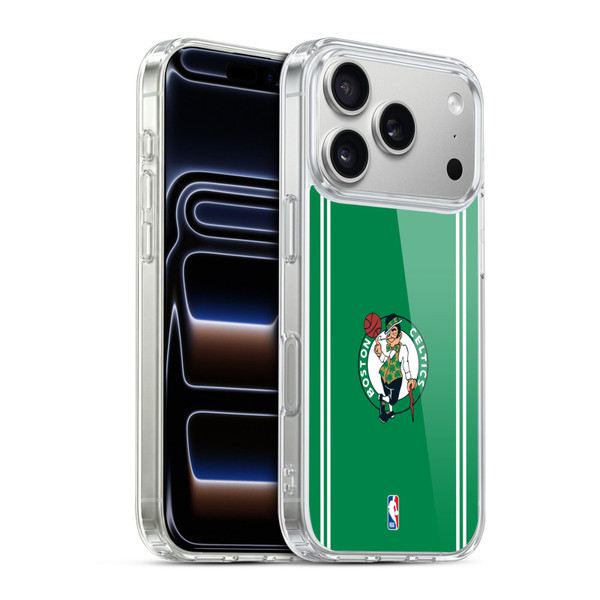 NBA Boston Celtics Logo Green Design Soft Gel Case for Apple iPhone 17 Pro