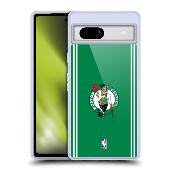 NBA Boston Celtics Logo Green Design Soft Gel Case for Google Pixel 7a
