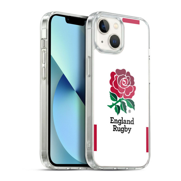 England Rugby Union 2020/21 Crest Kit Home Soft Gel Case for Apple iPhone 13