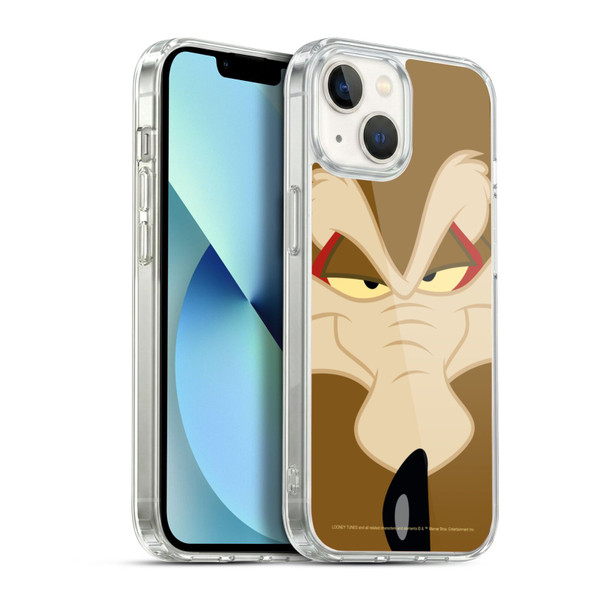 Looney Tunes Full Face Wile E. Coyote Soft Gel Case for Apple iPhone 13