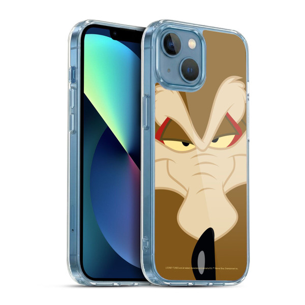 Looney Tunes Full Face Wile E. Coyote Soft Gel Case for Apple iPhone 13 Mini & MagSafe