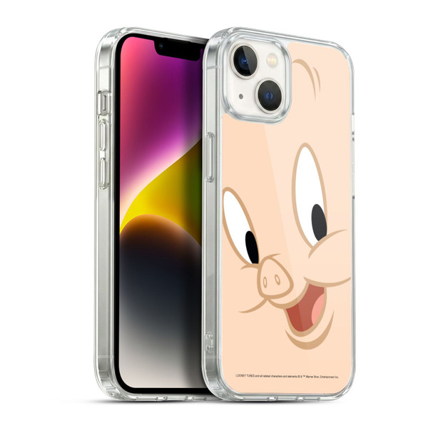 Looney Tunes Full Face Porky Pig Soft Gel Case for Apple iPhone 14 Plus & MagSafe
