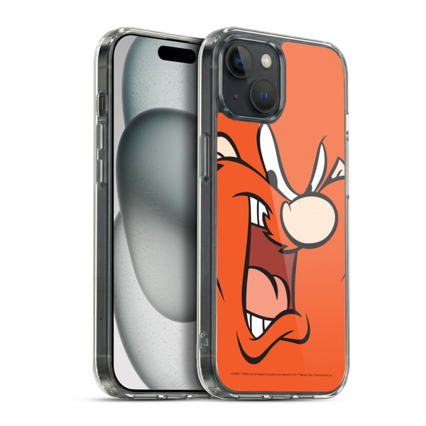 Looney Tunes Full Face Yosemite Sam Soft Gel Case for Apple iPhone 15 Plus & MagSafe
