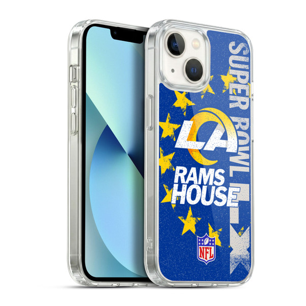 NFL 2026 Super Bowl LX Rams House Soft Gel Case for Apple iPhone 13