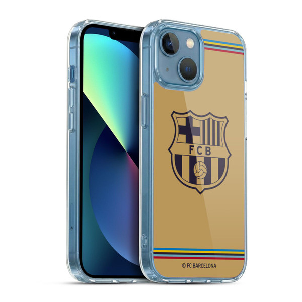 FC Barcelona 2022/23 Crest Kit Away Soft Gel Case for Apple iPhone 13 Mini & MagSafe