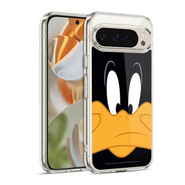 Looney Tunes Full Face Daffy Duck Soft Gel Case for Google Pixel 9 / Pixel 9 Pro