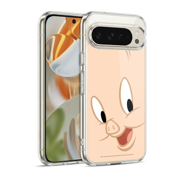 Looney Tunes Full Face Porky Pig Soft Gel Case for Google Pixel 9 / Pixel 9 Pro