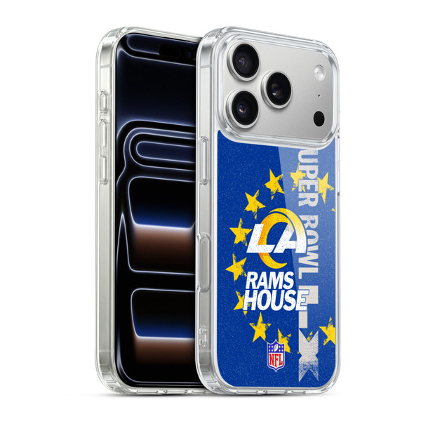 NFL 2026 Super Bowl LX Rams House Soft Gel Case for Apple iPhone 17 Pro