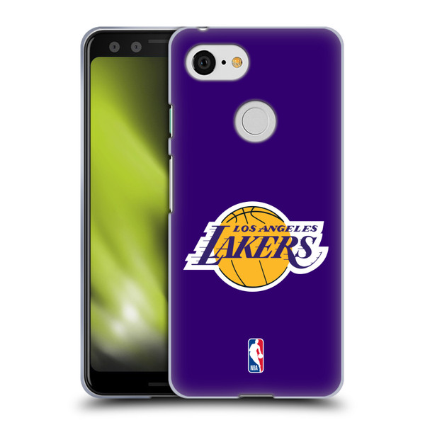 NBA Los Angeles Lakers Logo Purple Soft Gel Case for Google Pixel 3