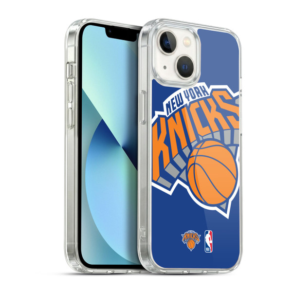 NBA New York Knicks Logo Oversized Soft Gel Case for Apple iPhone 13