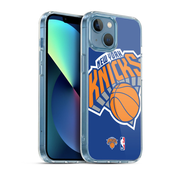 NBA New York Knicks Logo Oversized Soft Gel Case for Apple iPhone 13 Mini & MagSafe