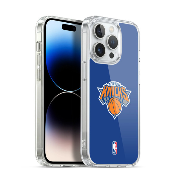 NBA New York Knicks Logo Blue Soft Gel Case for Apple iPhone 13 Pro & MagSafe