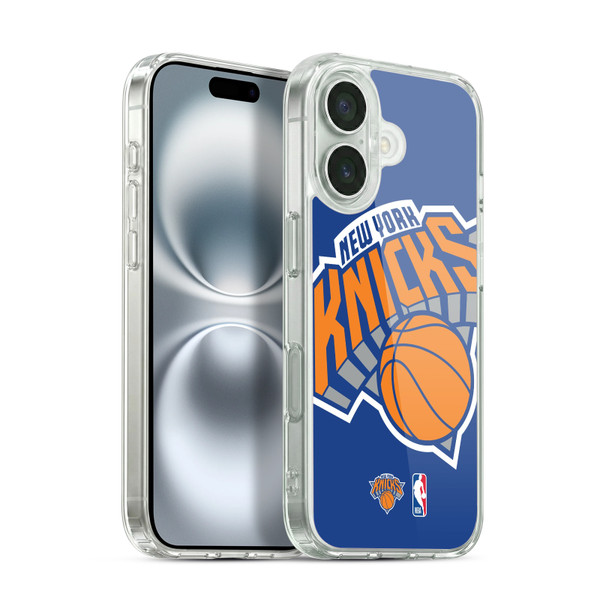 NBA New York Knicks Logo Oversized Soft Gel Case for Apple iPhone 16 & MagSafe