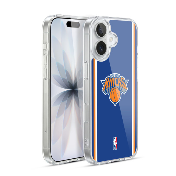NBA New York Knicks Logo Blue Design Soft Gel Case for Apple iPhone 17