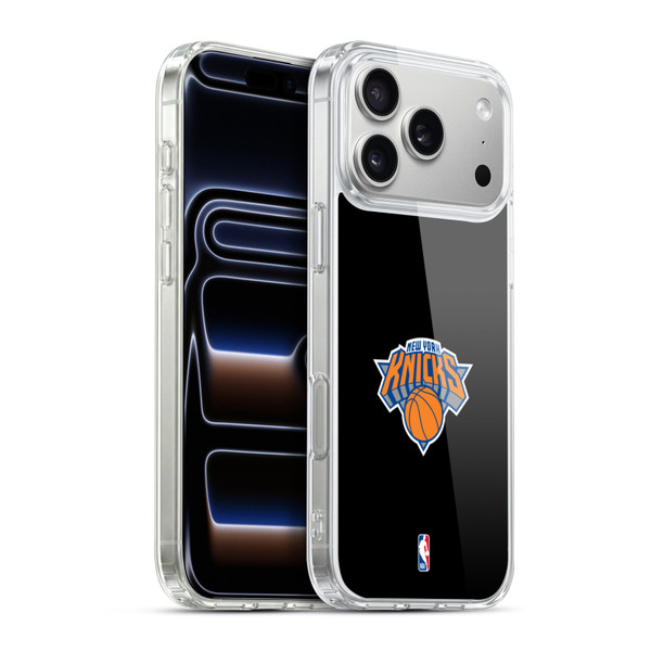 NBA New York Knicks Logo Black Design Soft Gel Case for Apple iPhone 17 Pro Max