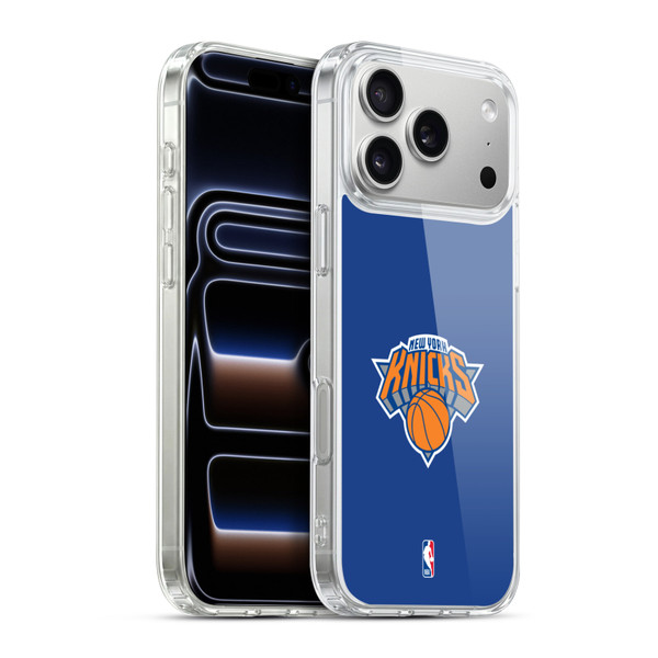 NBA New York Knicks Logo Blue Soft Gel Case for Apple iPhone 17 Pro Max