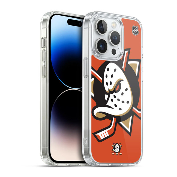 NHL Anaheim Ducks Oversized Soft Gel Case for Apple iPhone 14 Pro & MagSafe