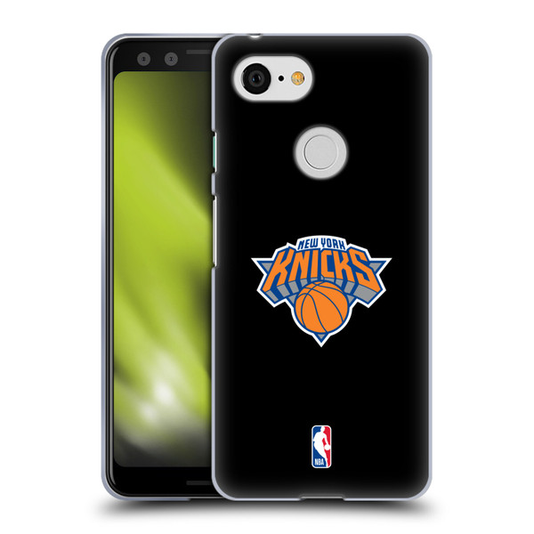 NBA New York Knicks Logo Black Design Soft Gel Case for Google Pixel 3
