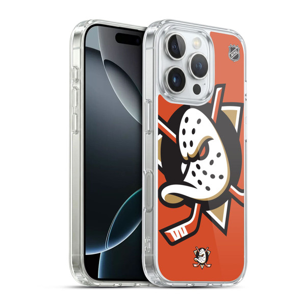 NHL Anaheim Ducks Oversized Soft Gel Case for Apple iPhone 16 Pro & MagSafe