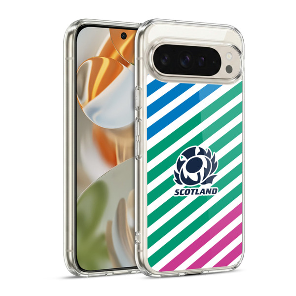 Scotland Rugby Graphics Lines Soft Gel Case for Google Pixel 9 / Pixel 9 Pro