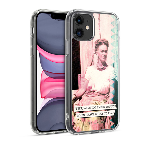 Frida Kahlo Portraits And Quotes Strange Soft Gel Case for Apple iPhone 11