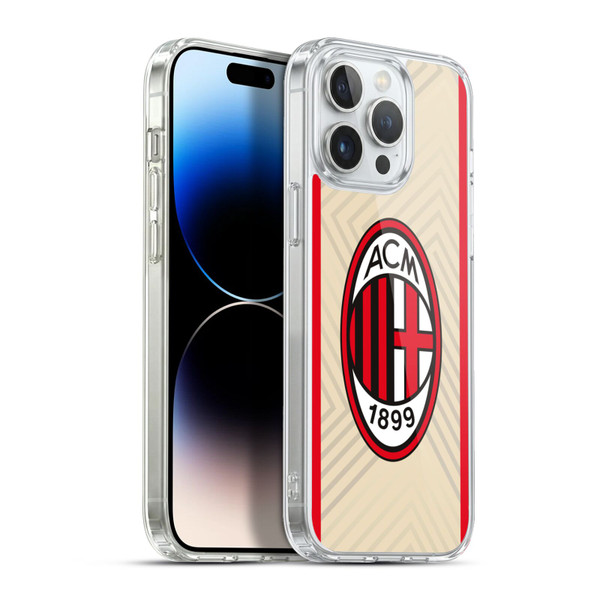 AC Milan 2021/22 Crest Kit Away Soft Gel Case for Apple iPhone 13 Pro Max & MagSafe