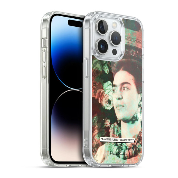 Frida Kahlo Portraits And Quotes Muse Soft Gel Case for Apple iPhone 13 Pro & MagSafe