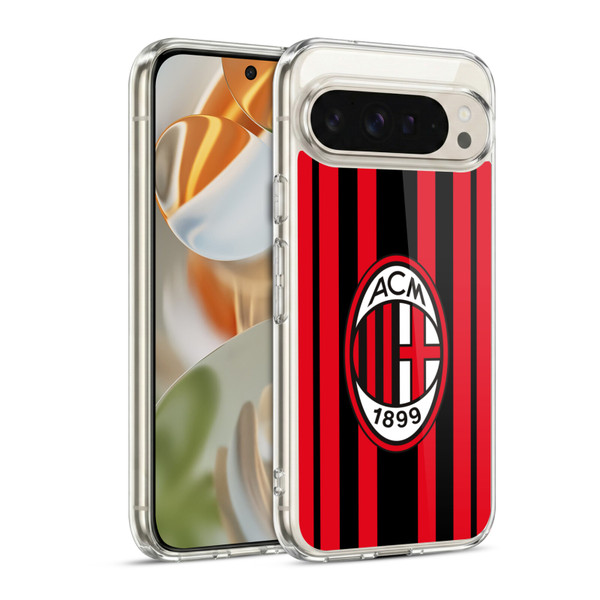 AC Milan 2021/22 Crest Kit Home Soft Gel Case for Google Pixel 9 / Pixel 9 Pro