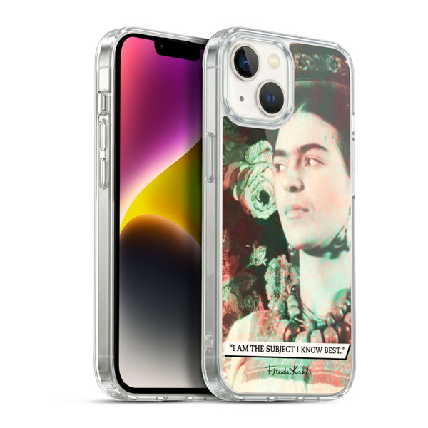 Frida Kahlo Portraits And Quotes Muse Soft Gel Case for Apple iPhone 14