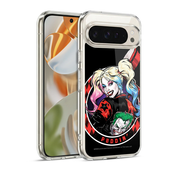Batman DC Comics Harley Quinn Graphics Puddin Soft Gel Case for Google Pixel 9 / Pixel 9 Pro
