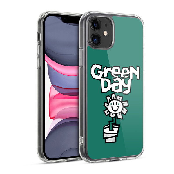 Green Day Graphics Flower Soft Gel Case for Apple iPhone 11